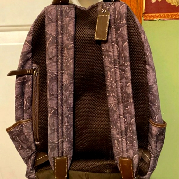 Unique Pattern Green/Brown Coach Backpack